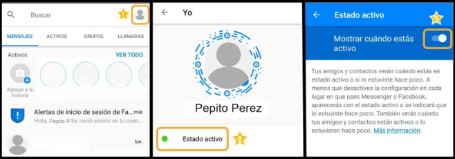 Estado Activo en Facebook, aprende a desactivarlo 2 1 estado activo