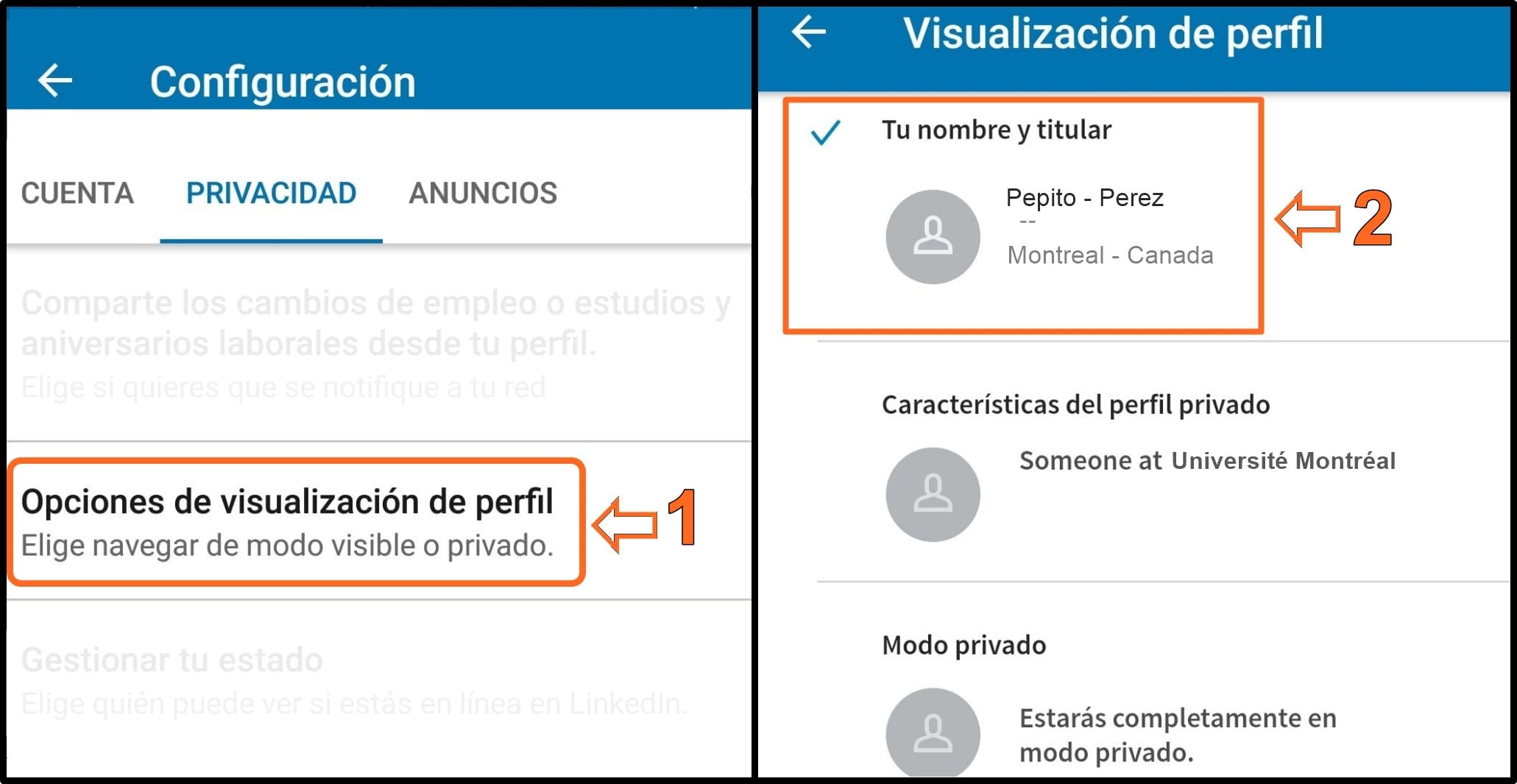 Configura tu privacidad en LinkedIn 3 2