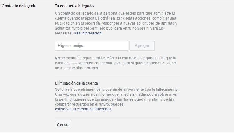 Perfiles de fallecidos en las redes sociales 2 contacto legado