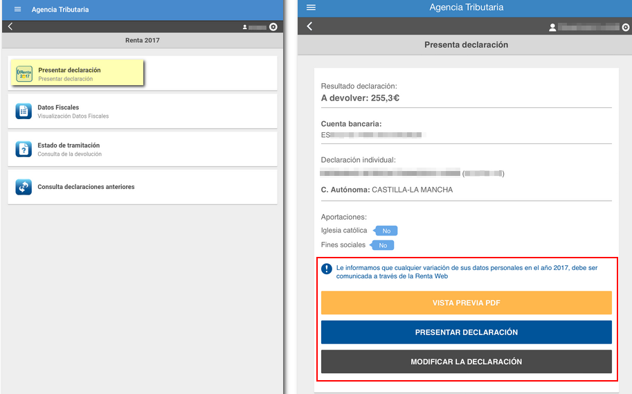 Recomendaciones para una Renta 2017 segura 2 presentar app 2