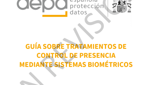 guia biometria AEPD audiencia nacional